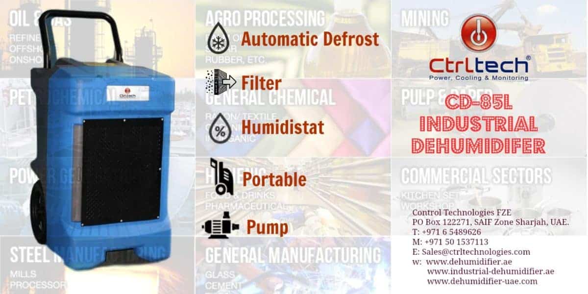 Commercial dehumidifier CD-85L for large spaces.