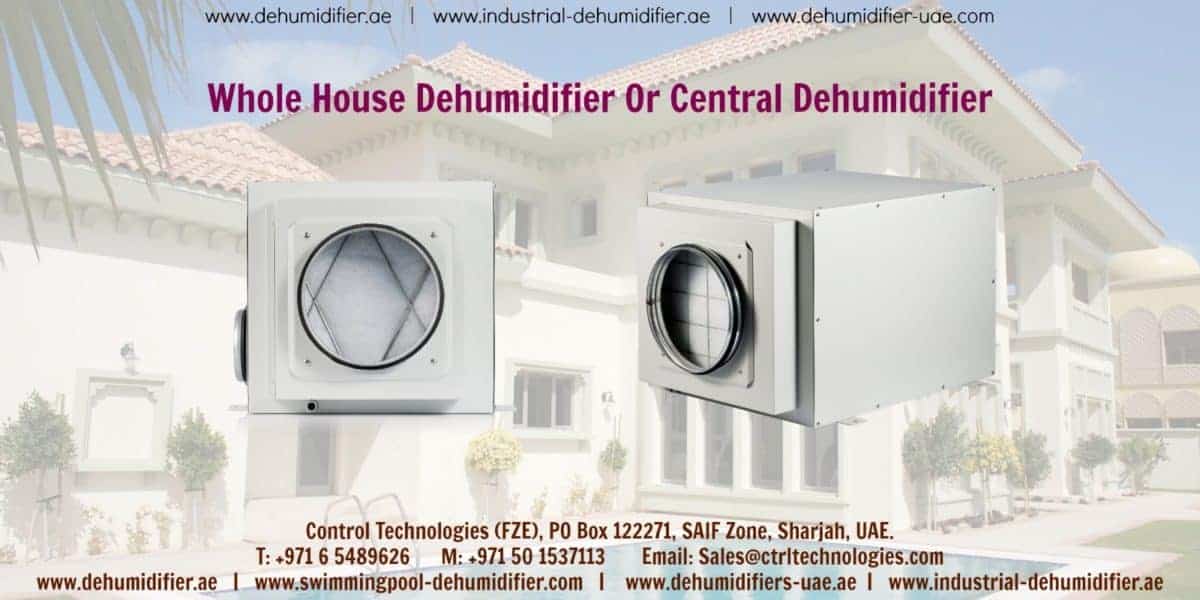 Whole house dehumidifier which is central and compact.