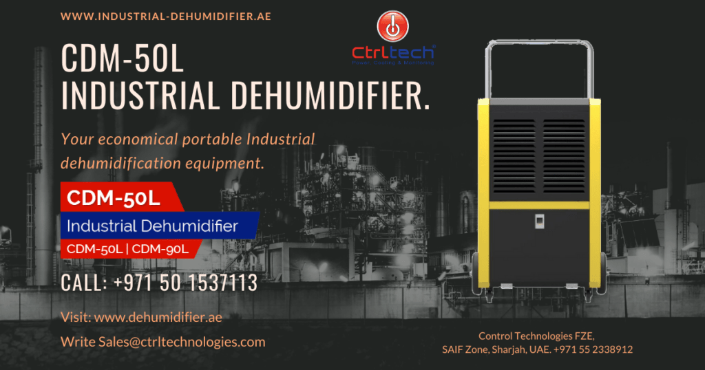 CDM-50L de-humidifier for humidity reduction.