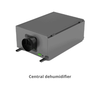 Central dehumidifier which compact in size.
