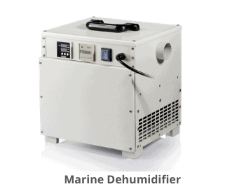 Marine dehumidifier for Boat, yacht and RVs.